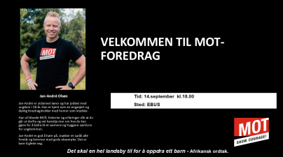 Lenke til artikkel: Velkommen til MOT-foredrag på EBUS 14.september