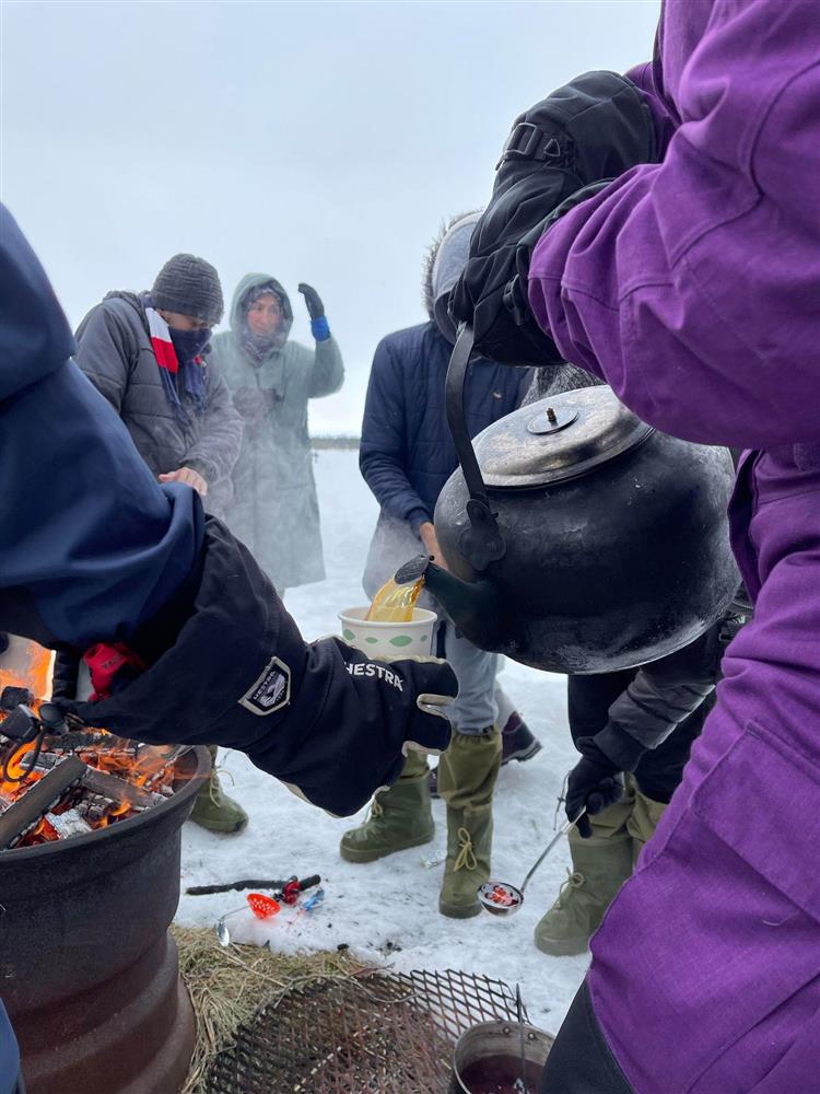 Pilking på Drevsjøen - Klikk for stort bilde